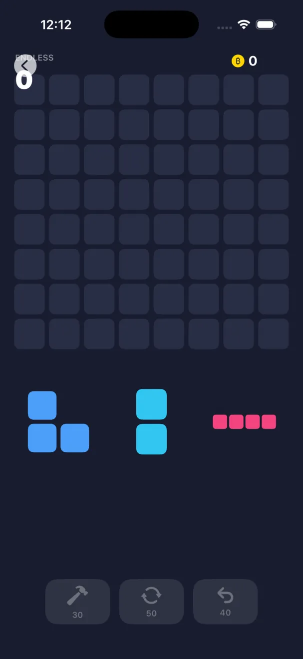 Block Forge — 8×8 grid gameplay