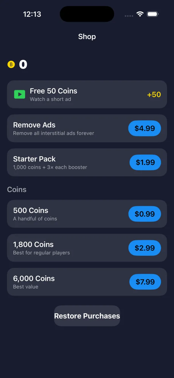 Block Forge — boosters & shop
