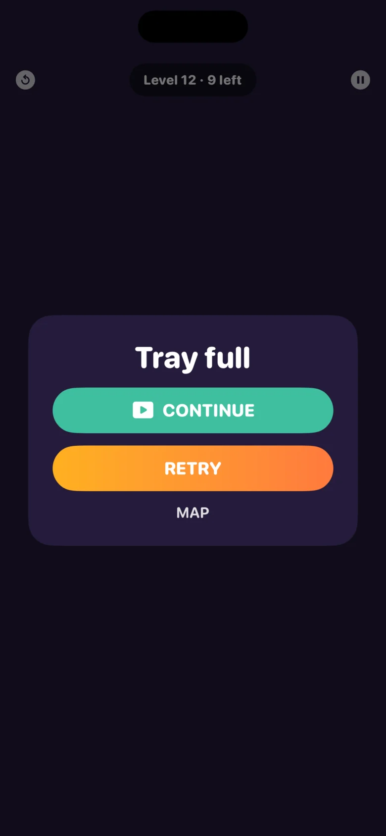 Jelly Belt: continue screen