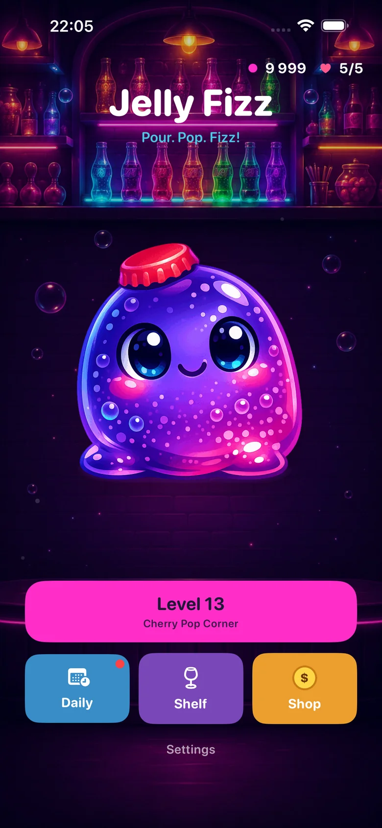 Jelly Fizz: Bloop behind the bar