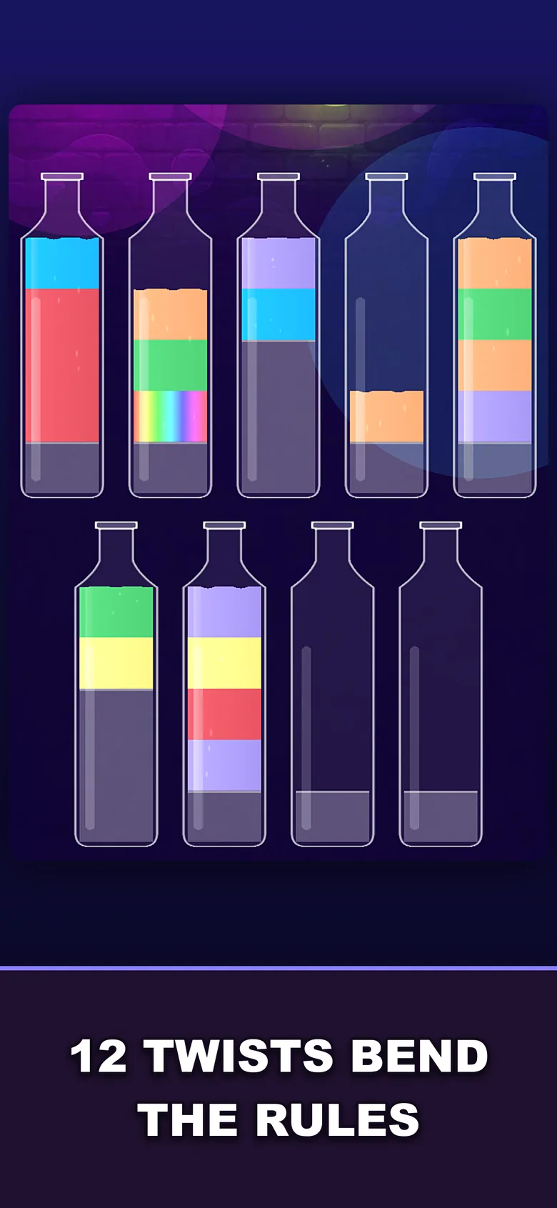 A Jelly Fizz board carrying several twists at once, including a rainbow segment and a frosted bottle